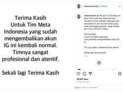 Pulih Lagi Akun IG RK Usai Diretas Unggah Foto Tanggung Jawab Jangan Lari