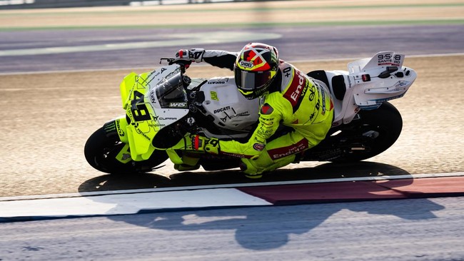 Balapan Kandang, Pertamina Enduro VR46 Tampil Spesial di MotoGP Italia Pertamina Enduro VR46 akan tampil secara spesial dengan memakai livery khusus dalam MotoGP Italia 2025 di Sirkuit Mugello pada Minggu (22/6).