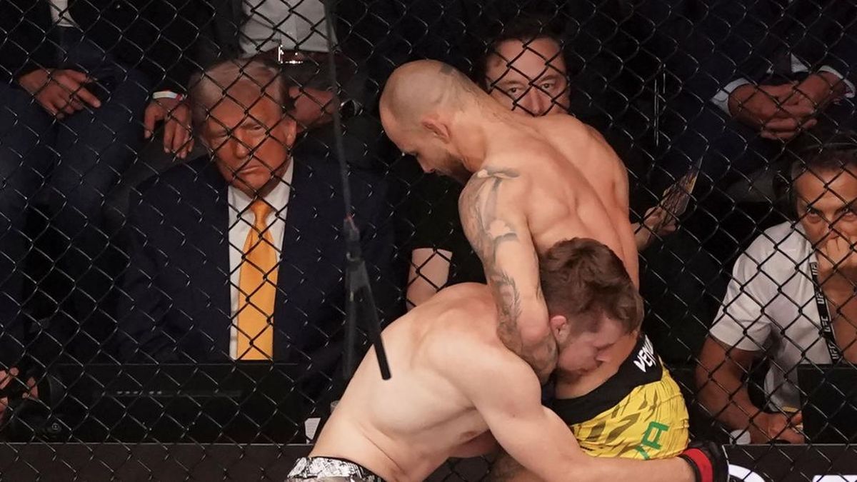 FOTO: Donald Trump dan Elon Musk Nobar UFC 314