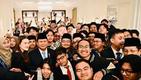 Kunjungan ke Yordania, Prabowo Disambut Antusias Mahasiswa Indonesia