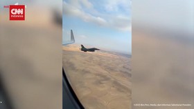 VIDEO: Keren, 2 Jet Tempur F16 Yordania Kawal Pesawat Prabowo