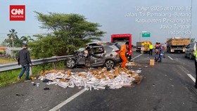 VIDEO: Polisi Ungkap Penyebab BRV Nekat Lawan Arus di Tol Pekalongan