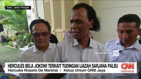 VIDEO: Hercules Bela Jokowi Terkait Tudingan Ijazah Sarjana Palsu