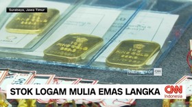 VIDEO: Stok Logam Mulia Emas Langka