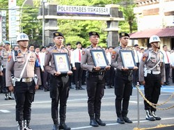 3 Polisi di Makassar Dipecat Tidak Hormat gegara Terima Suap Narkoba-Desersi