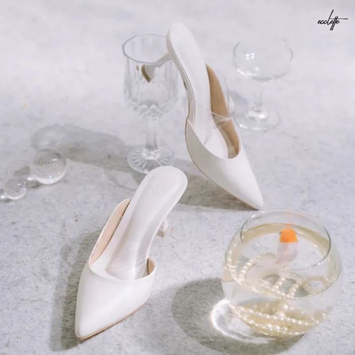 Ecclette Blair Heels (White)