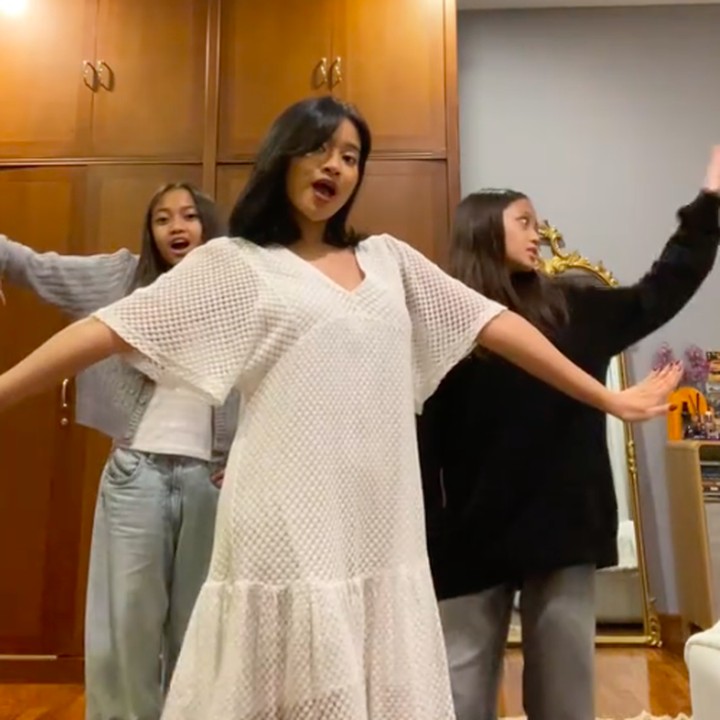 <p>"Berasa merlihat Ikke Nurjanah lagi <em>nge-dance</em> sama Ririn Dwi Ariyanti. Enggak ada yang mirip Aldi Bragi," ungkap seorang netizen. "Wajah Ikke Nurjanah dan Ririn Dwi Ariyanti, Aldi Bragi dapat hikmahnya saja," ujar netizen lainnya dengan menyisipkan emotikon hati. (Foto: TikTok: @adirakaniaa)</p>