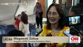 VIDEO: Viral Anggota DPRD Sumut Dorong Pramugari