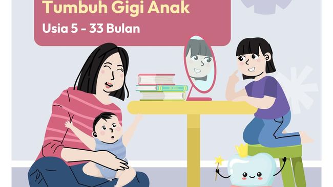 Tahap Perkembangan Tumbuh Gigi Anak Usia 5 - 33 Bulan
