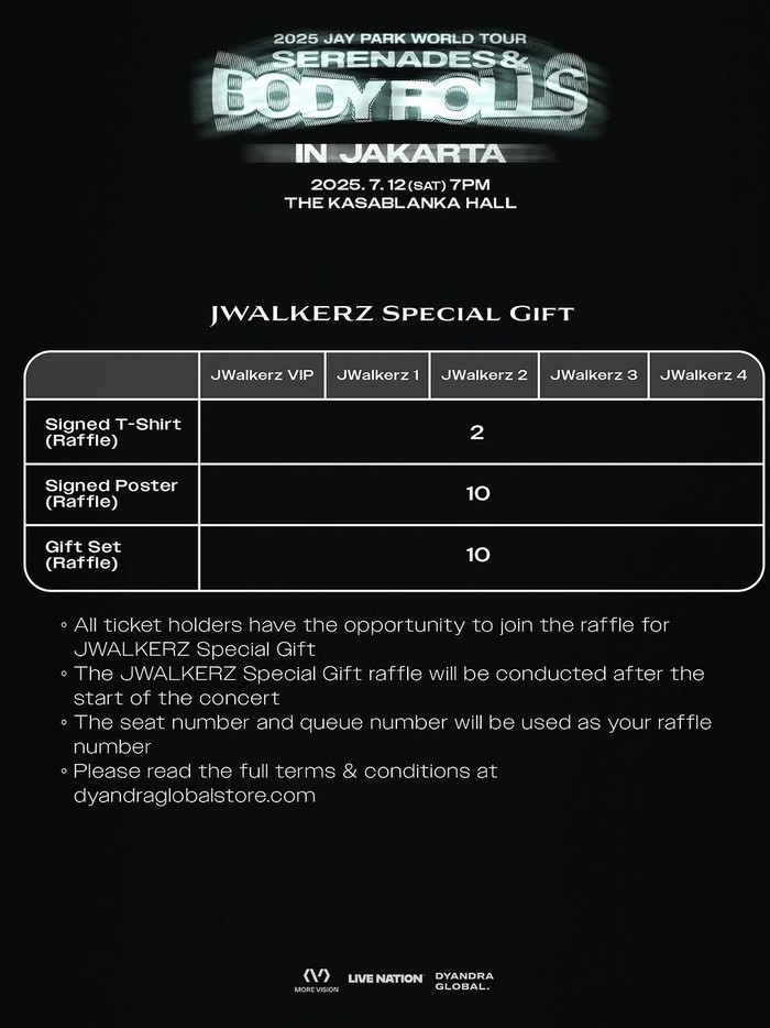 Benefit konser Jay Park di Jakarta/ Foto: instagram.com/dyandraglobal