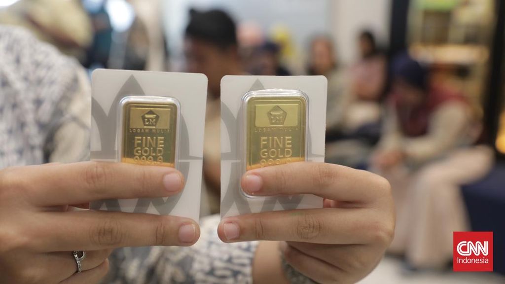 Harga Emas Antam Turun Rp260 Ribu, Penurunan Terdalam dalam Sejarah