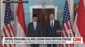VIDEO: Bertemu Menlu AS, Menlu Sugiono Bahas Kemitraan Strategis