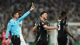 Rice Amuk Partey di Laga Real Madrid vs Arsenal