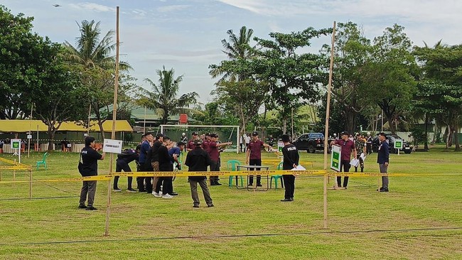 Rekonstruksi penembakan tiga polisi Way Kanan oleh prajurit TNI Kopda Basar tak digelar di TKP, melainkan fasilitas militer di Bandar Lampung.