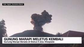VIDEO: Gunung Marapi Meletus Kembali
