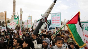 Houthi Disebut Tiru Iran Blokir Selat Bab Al Mandab-Kontrol Laut Merah