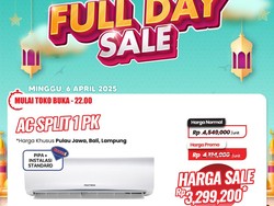 AC Split 1 PK Transmart Full Day Sale Selalu Diskon