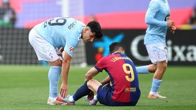 Lewandowski Cedera di Momen Genting Barcelona Buru Treble