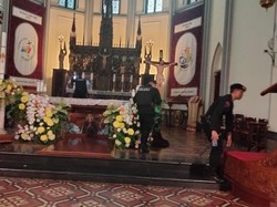 Polisi Cek Gereja Katedral Pastikan Ibadah Paskah Lancar