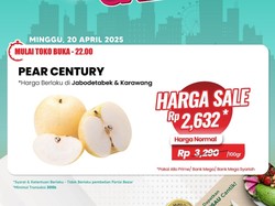 Buah Pir Diskon Gede-gedean di Transmart Full Day Sale, Jadi Semurah Ini