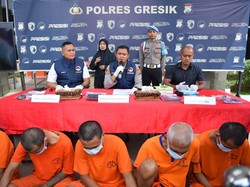 Jaringan Pengedar Sabu di Gresik Dibongkar, 6 Orang Ditangkap