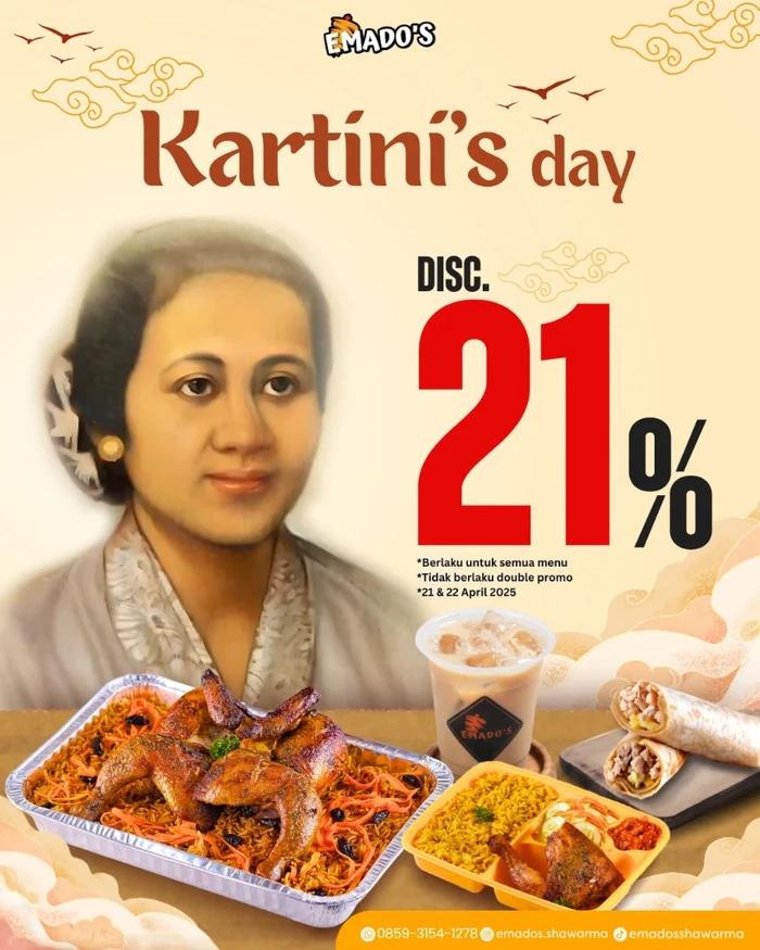 Promo makanan dan minuman Hari Kartini
