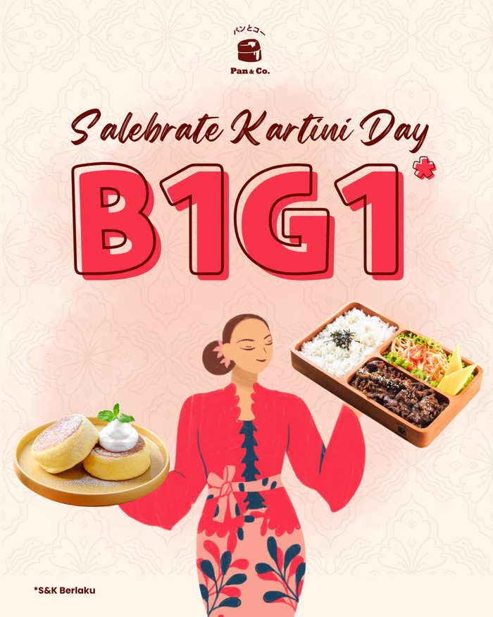 Promo makanan dan minuman Hari Kartini