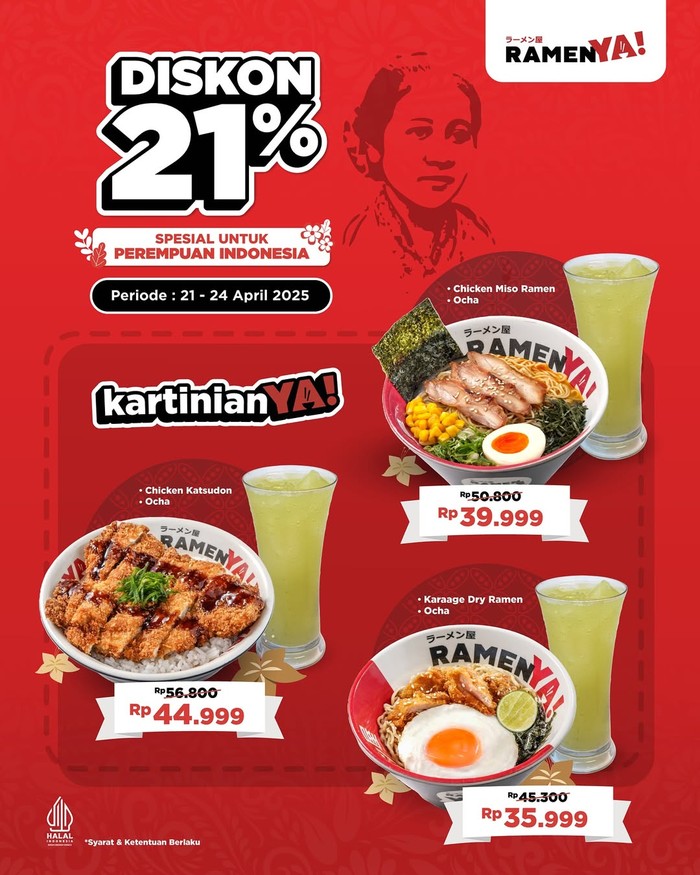 Promo makanan dan minuman Hari Kartini