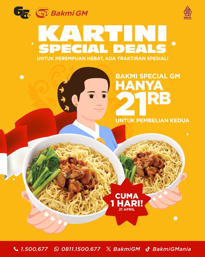 Promo makanan dan minuman Hari Kartini