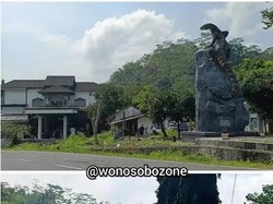 Sosok Seniman di Balik Patung Biawak di Wonosobo, Dibuat dalam Waktu 1,5 Bulan