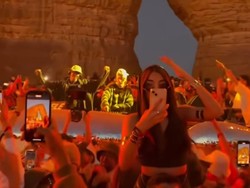 Viral Pesta di Alam Terbuka Al Ula yang Disebut Kota 'Terkutuk'