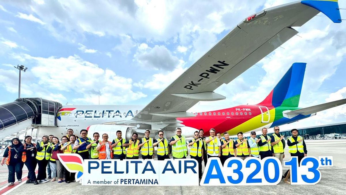 Pelita Air Sambut Airbus A320 PK-PWN, Perkuat Konektivitas Nusantara