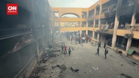 VIDEO: 10 Tewas Akibat Bom Israel di Sekolah Gaza