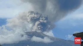 Gunung Marapi Erupsi Sore ini, Semburkan Abu Vulkanik 250 Meter
