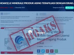 Pakar Duga Hoaks Le Minerale Terafiliasi Israel untuk Lemahkan Produk Lokal