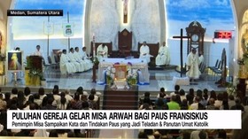 VIDEO: Puluhan Gereja Gelar Misa Arwah Bagi Paus Fransiskus