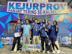 Tim Panjat Tebing Tanah Bumbu Raih Medali Emas Kejurprov Kalsel 2025