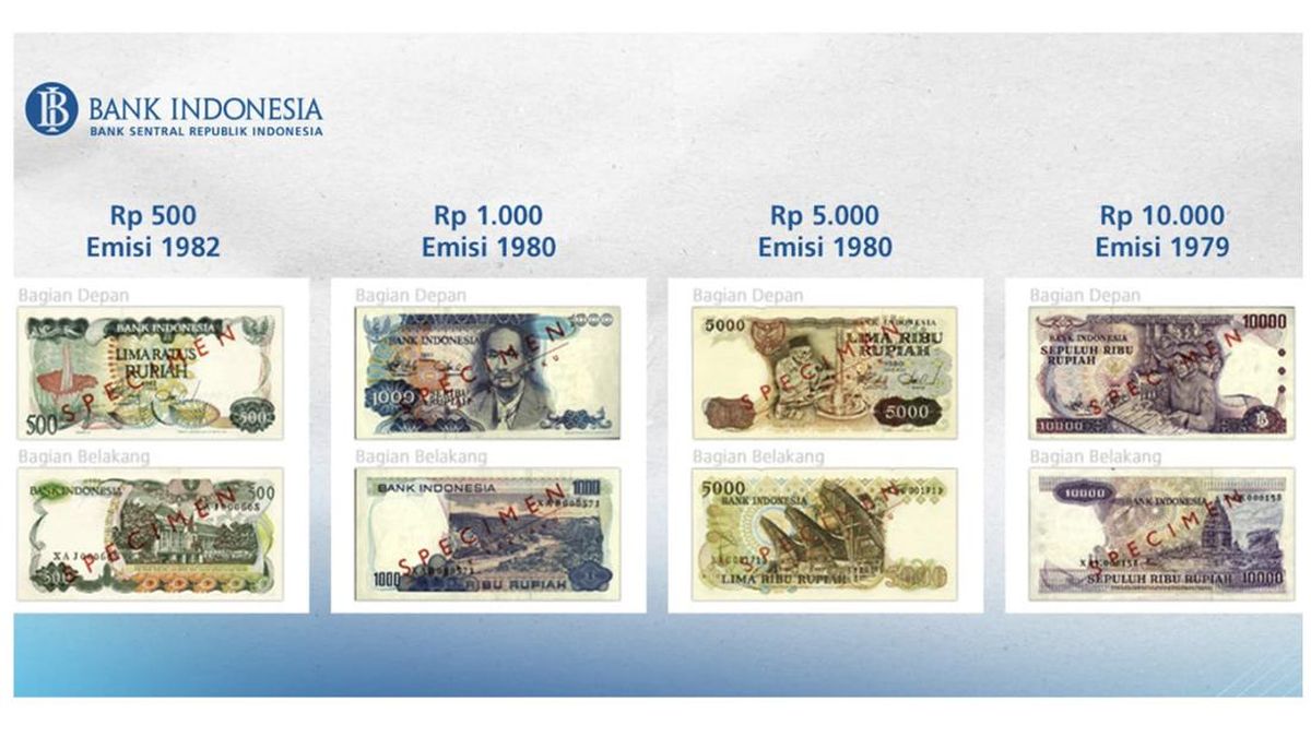 BI Cabut Peredaran 4 Pecahan Uang Kertas, Ini Rinciannya
