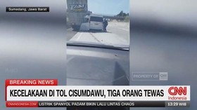 VIDEO: Kecelakaan di Tol Cisumdawu, Tiga Orang Tewas