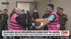 VIDEO: Kejagung Gelar Rekonstruksi Kasus Suap PN Jakpus