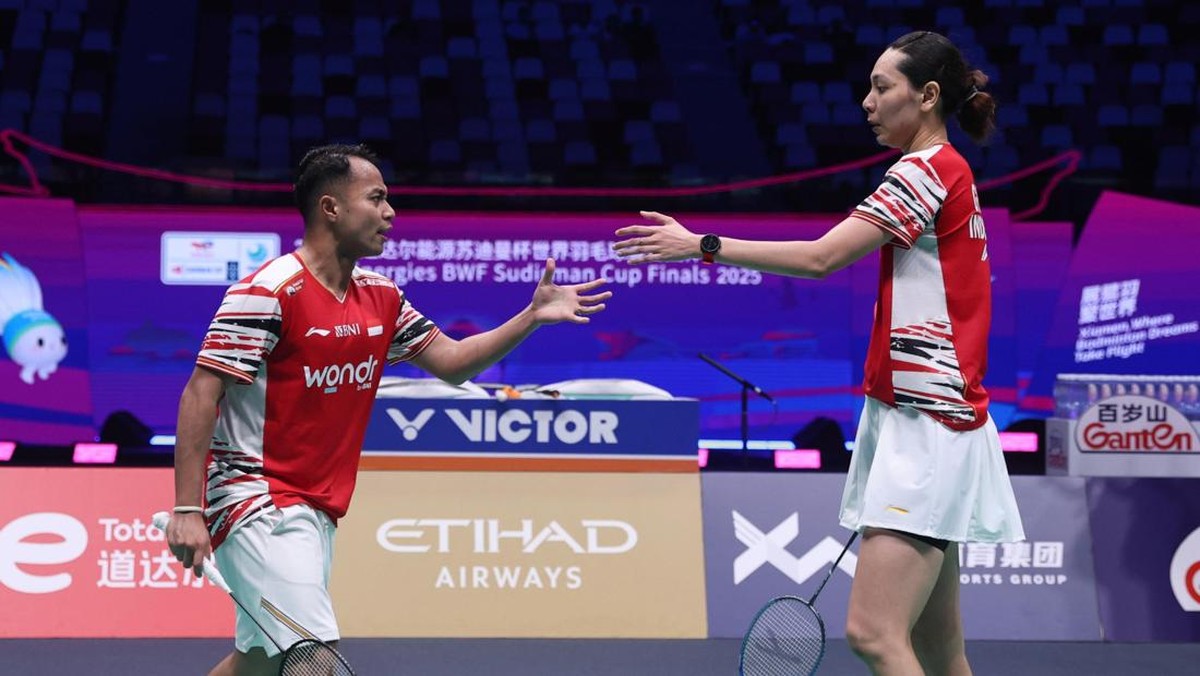 FOTO: Indonesia Genggam Tiket Perempat Final Sudirman Cup
