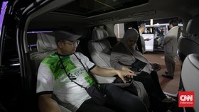Periklindo Electric Vehicle Show atau PEVS 2026 akan digelar di 29 Oktober hingga 1 November 2026 di JI Expo Kemayoran, Jakarta. (CNN Indonesia/Adi Ibrahim)