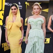 Pesona Glamor 7 Selebriti di Red Carpet Premier Film Thunderbolts LA, Ada Florence Pugh