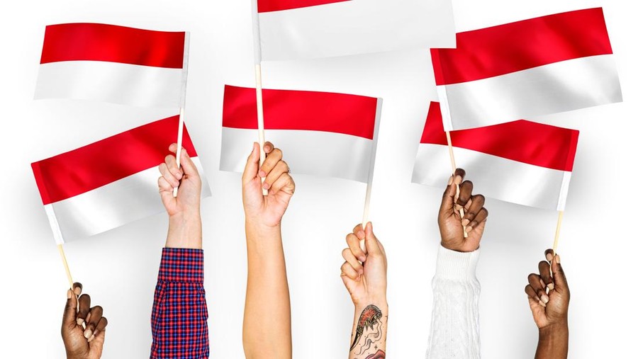 Ilustrasi Bendera Indonesia&sol;Foto&colon; freepik&period;com&sol;rawpixel