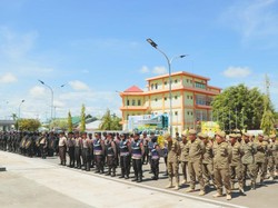 Ratusan Personel Gabungan Kawal May Day di Kaltara