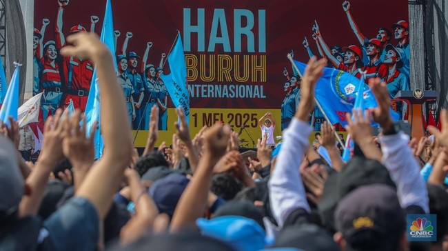 Buruh Rayakan May Day Fiesta 2026 di Monas Jakarta Pusat, Awas Macet!