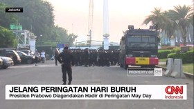 VIDEO: Situasi Jelang Peringatan Hari Buruh di Patung Kuda