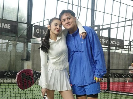 Lagi Tren, Ini Potret Mahalini dan Rizky Febian Olahraga Padel Tennis