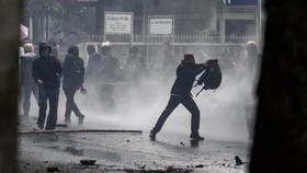 Polisi Amankan Belasan Orang di Demo May Day Semarang