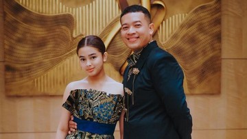 Potret Aqeela Calista bersama Sang Ayah Dimas Singgih yang Berprofesi Perancang Busana